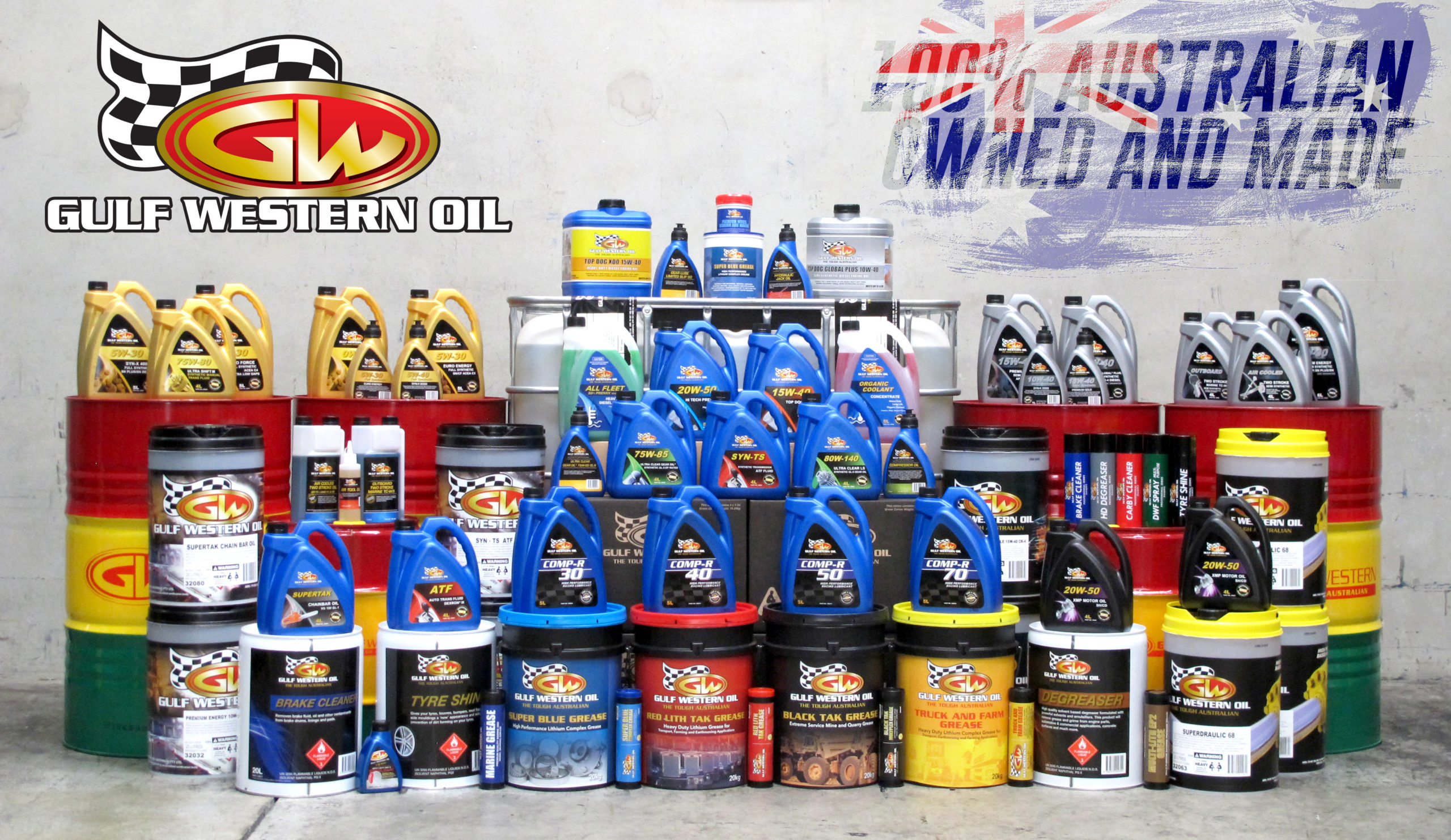 Gulf Western Oils Product Range Image